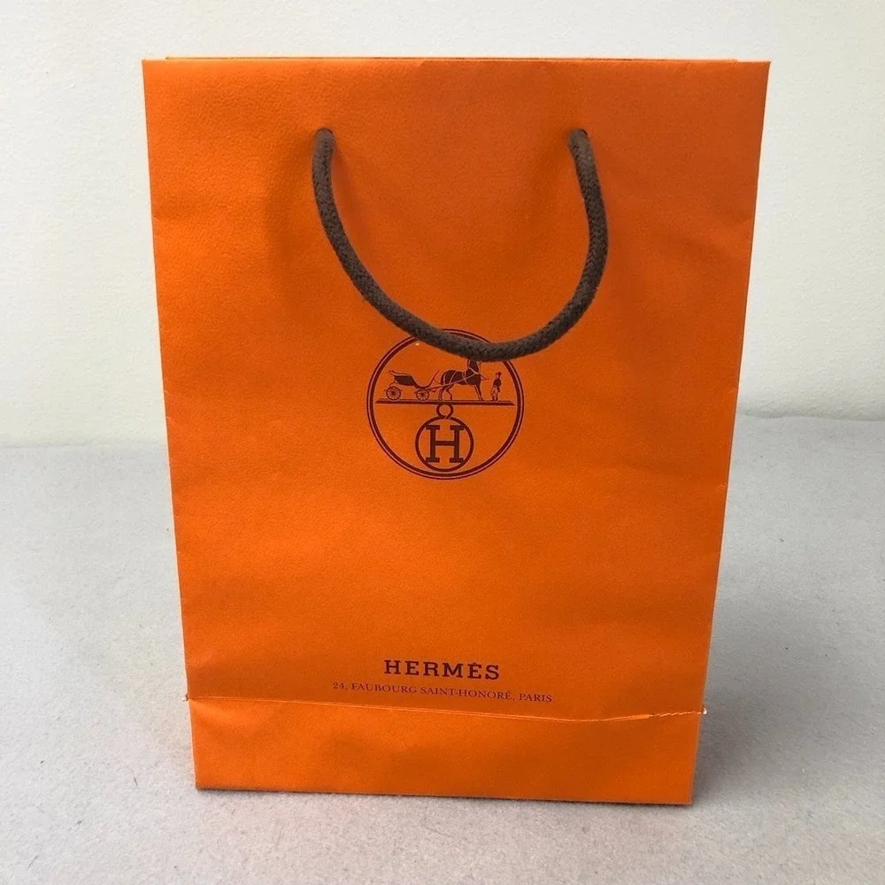 Hermes‎ Authentic Orange Gift Shopping Bag Medium Rectangle 8.25x11.5x3.25 Lot